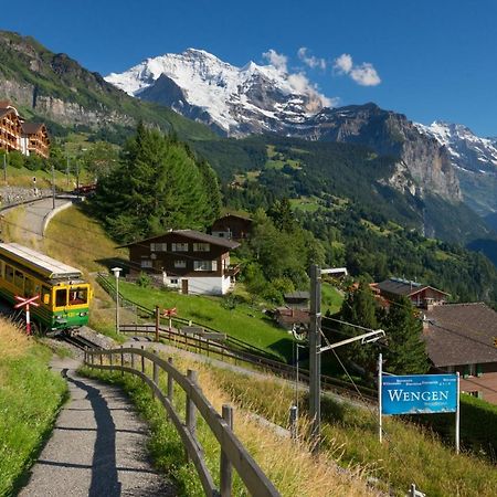 Chalet Bergfrieden Penthouse Wengen Luaran gambar