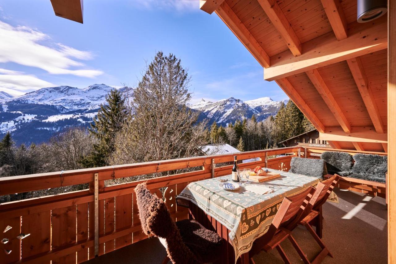 Chalet Bergfrieden Penthouse Wengen Luaran gambar