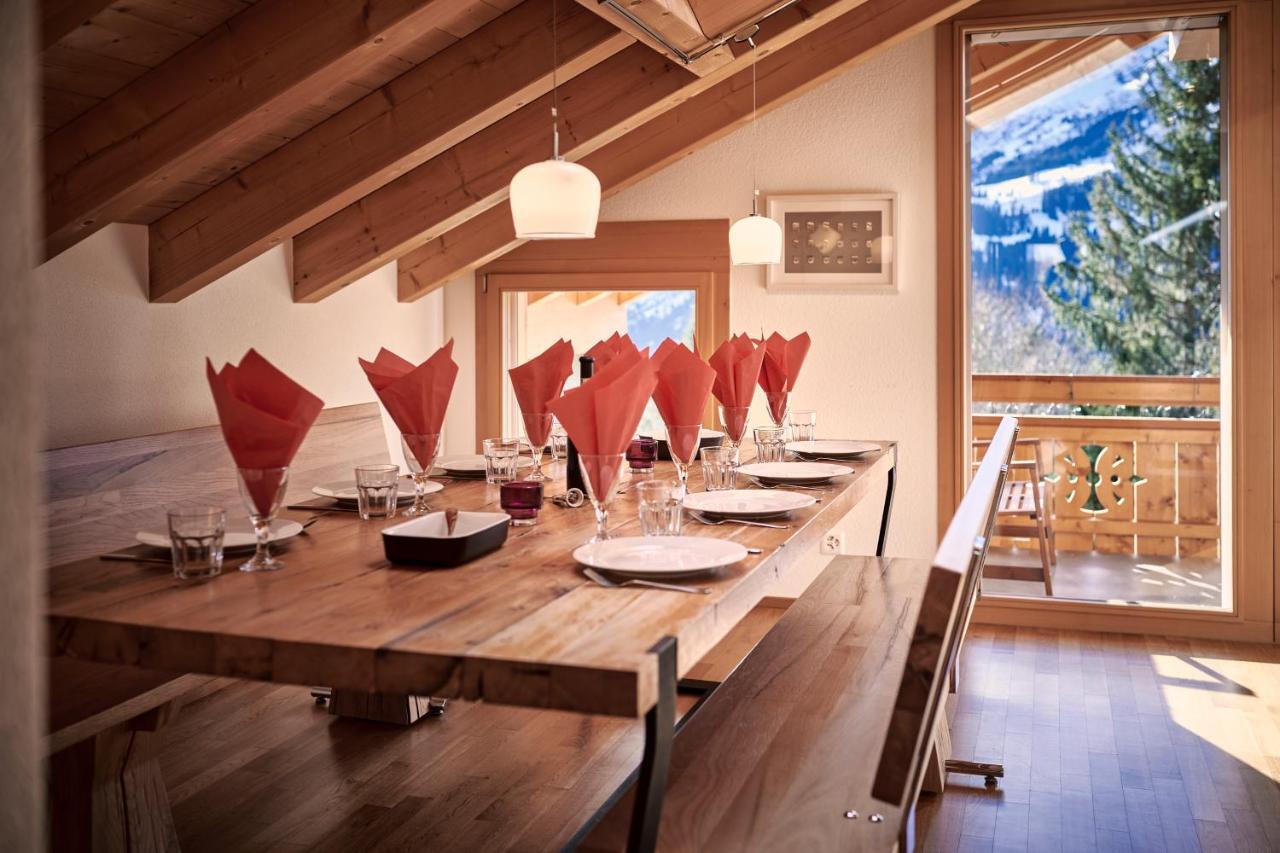 Chalet Bergfrieden Penthouse Wengen Luaran gambar