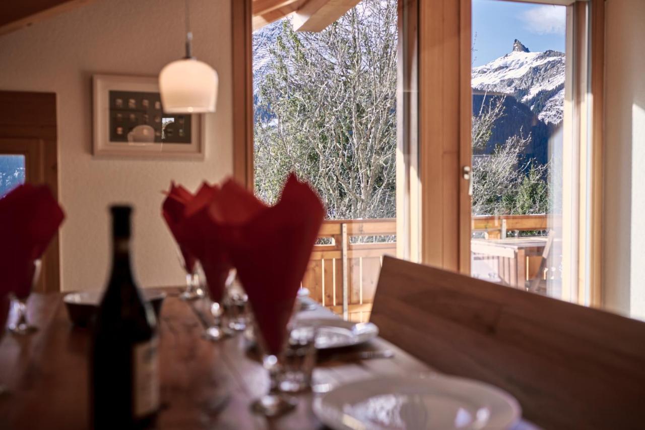 Chalet Bergfrieden Penthouse Wengen Luaran gambar