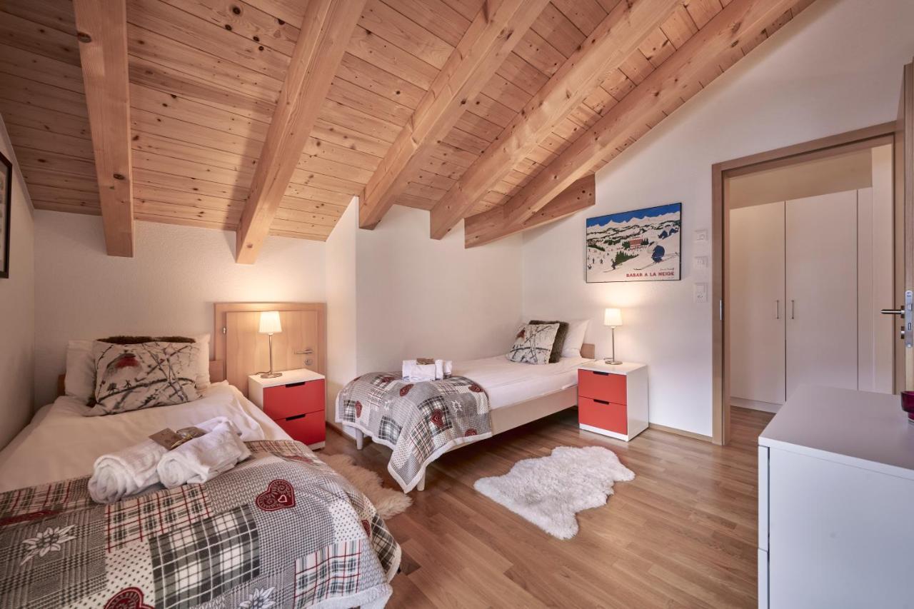 Chalet Bergfrieden Penthouse Wengen Luaran gambar
