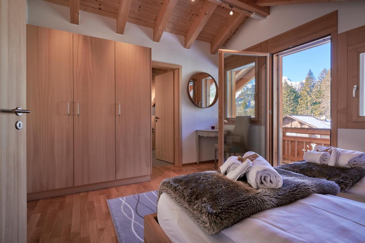 Chalet Bergfrieden Penthouse Wengen Luaran gambar