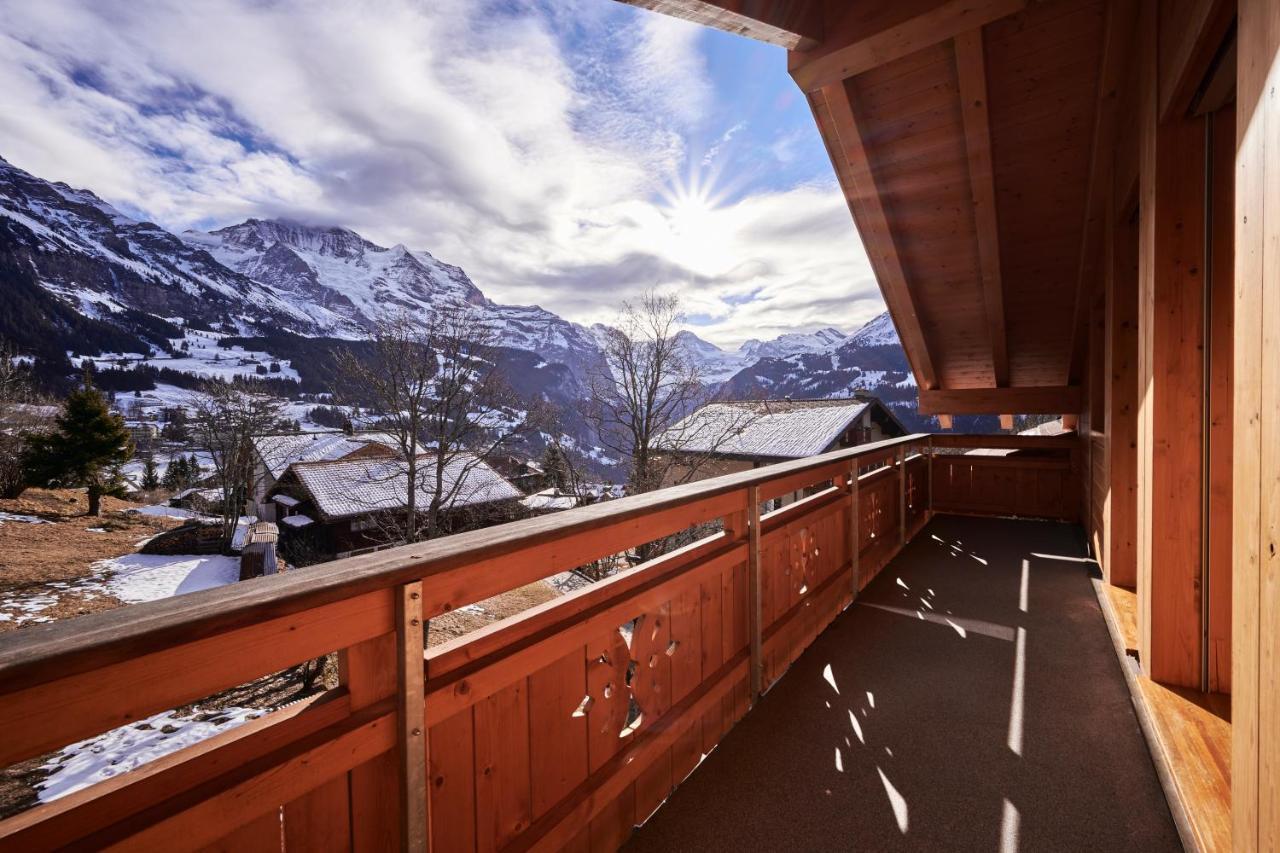 Chalet Bergfrieden Penthouse Wengen Luaran gambar
