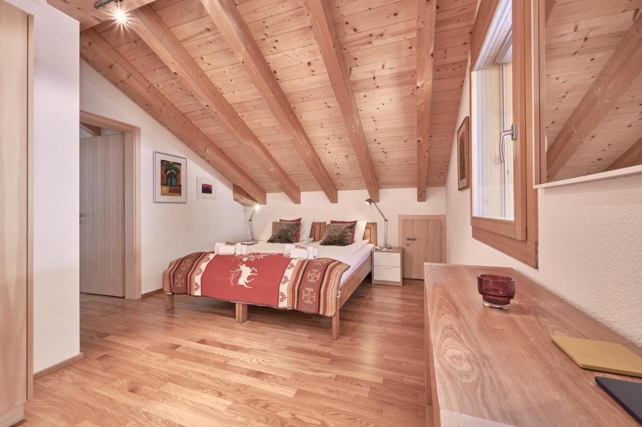 Chalet Bergfrieden Penthouse Wengen Luaran gambar