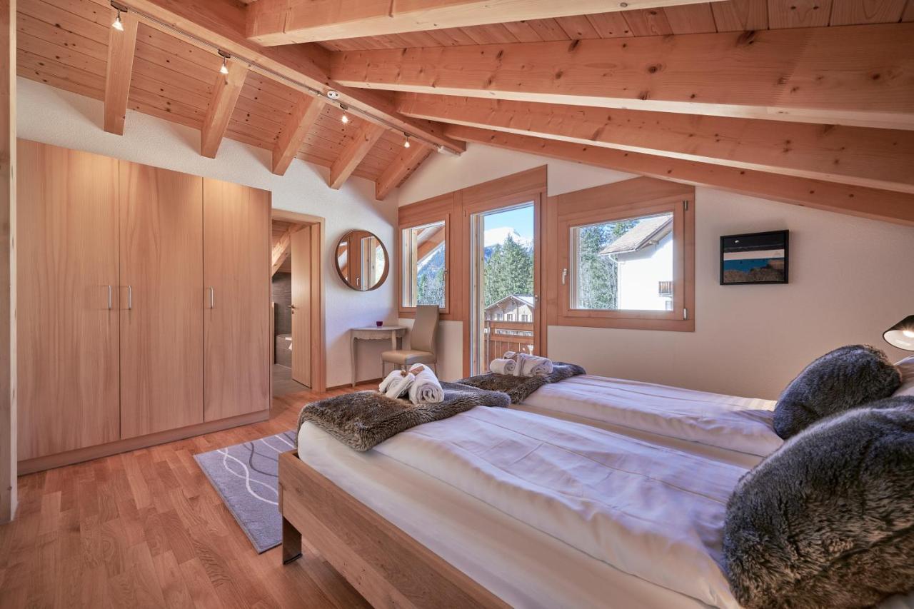 Chalet Bergfrieden Penthouse Wengen Luaran gambar