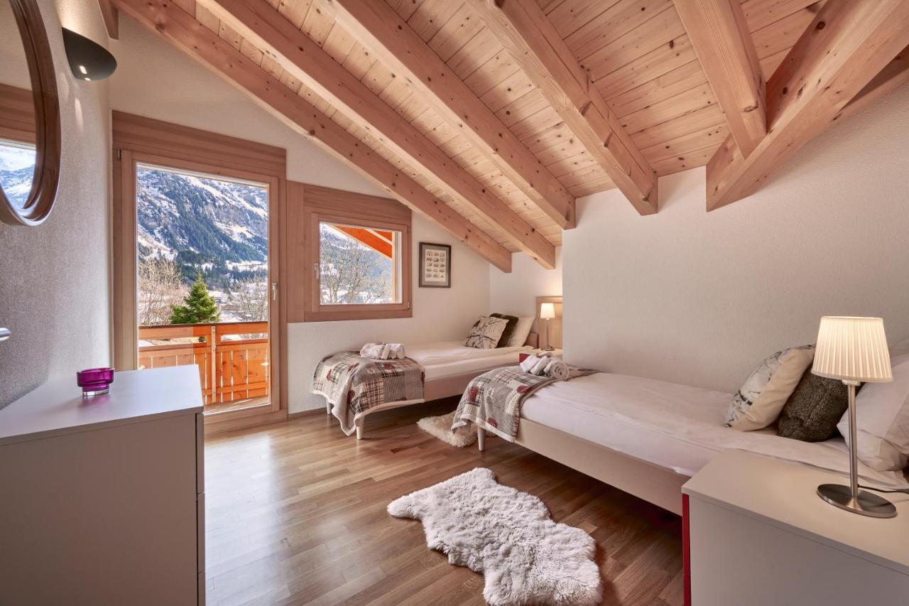 Chalet Bergfrieden Penthouse Wengen Luaran gambar