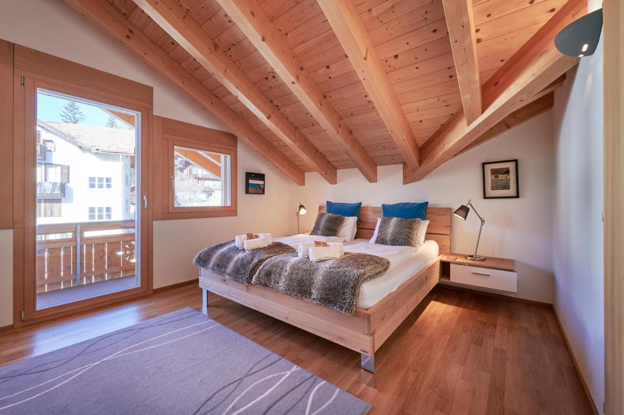 Chalet Bergfrieden Penthouse Wengen Luaran gambar